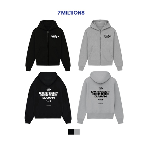 Hoodie Darkest Đen / Xám