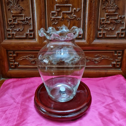 Lọ Hoa Thủy Tinh, Lọ Cắm Hoa Trang Trí - Lục Bình size Nhỡ - Thanh Xuân