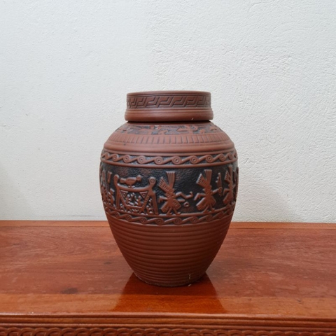 Chum sành ngâm rượu Bát Tràng ⚡️BAO BỂ VỠ⚡️ 5 lít, 10 lít, 15 lít, 20 Lít hàng Cao Cấp Đắp Nổi Họa tiết Trống Đồng