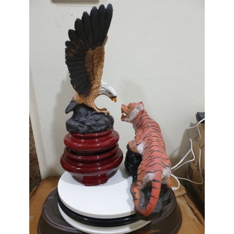 Tượng Hổ Và  Đại Bàng *FREE SHIP* - gốm sứ Bát Tràng làm mô hình trang trí tiểu cảnh