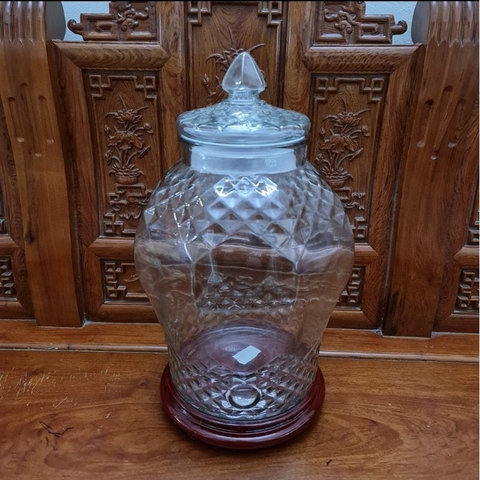 Bình Ngâm Rượu Thủy Tinh Dáng Kim Cương 8833 ⚡️BAO BỂ VỠ⚡️25 lít