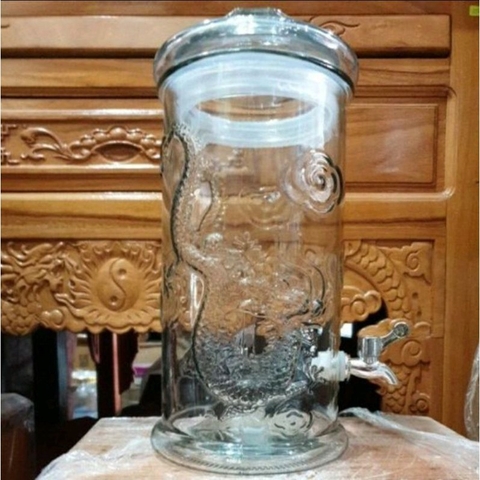 Bình Ngâm Rượu Sâm 12 Lít Có Vòi, Không Vòi *BAO BỂ VỠ*