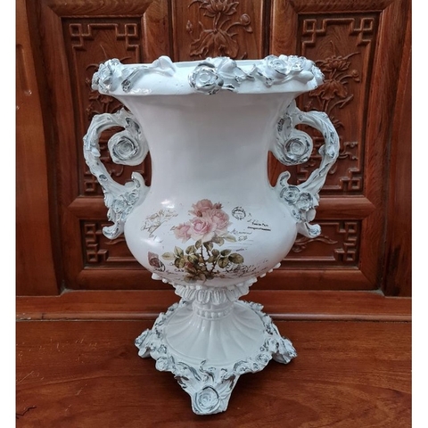 Bình hoa composite H48cm ( cắm lông công, hoa lụa...)💯BAO BỂ VỠ💯