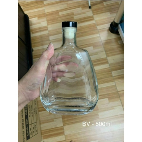 [RẺ VÔ ĐỊCH] Bình Rượu Thủy Tinh 500Ml- Vỏ Chai Rượu Đẹp Sang Trọng