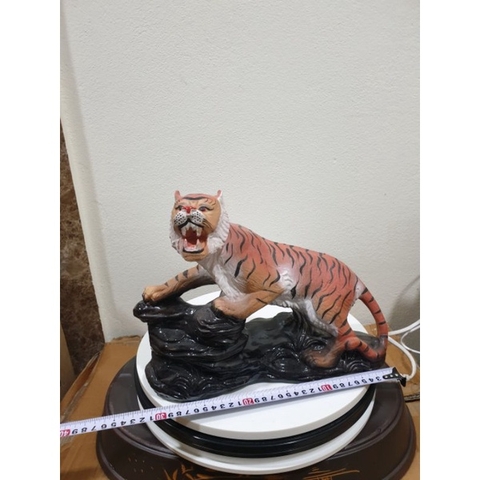Tượng Hổ Đại D30xH25 - gốm sứ Bát Tràng (nhiều kích thước) làm mô hình trang trí tiểu
