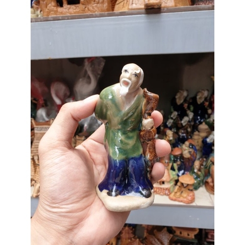 Tượng Lão Mai - Phụ kiện trang trí tiểu cảnh hồ cá, bể cá, hòn non bộ