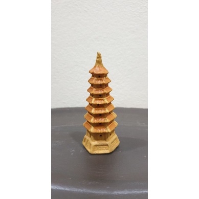 Tháp chùa vàng phụ kiện thác nước phong thủy