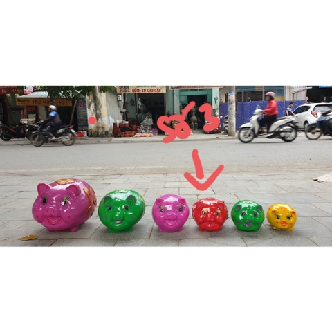 Heo/lợn đất tiết kiệm đủ cỡ ( kèm video ảnh thật