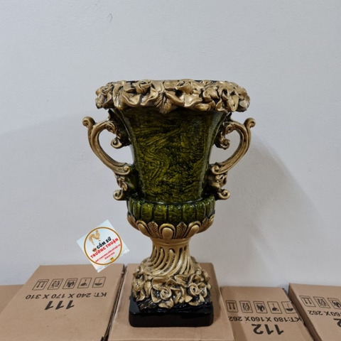 Bình Cắm Hoa Lụa, Lông Công ⚡BAO BỂ VỠ⚡Composite Cúp S1 H50cm