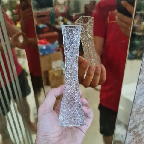 Lọ hoa thủy tinh họa tiết kim cương ⚡️BAO BỂ VỠ ⚡️