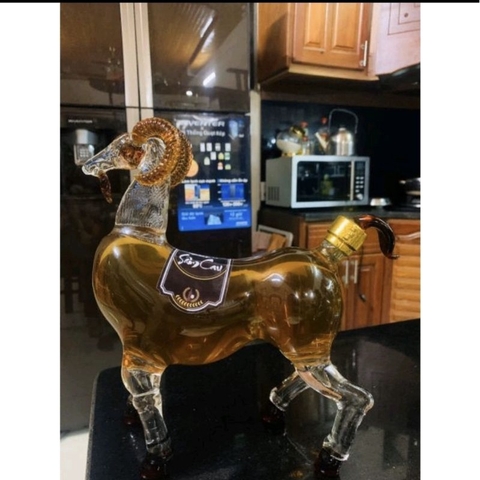 Vỏ chai thủy tinh hình con Dê ⚡️BAO BỂ VỠ ⚡️