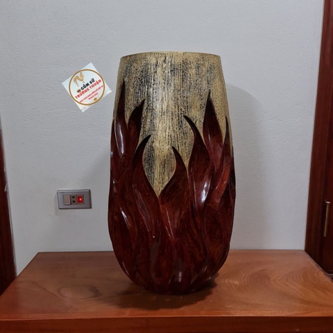 Bình Hoa Composite ⚡️Bao Bể Vỡ⚡️Dáng Bom Lửa Cao 72cm