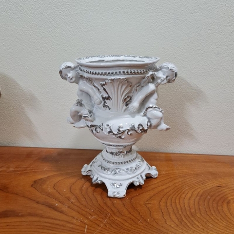 Bình cắm lông công phong thủy chất liệu Composite Thiên Thần Số 3 H30cm