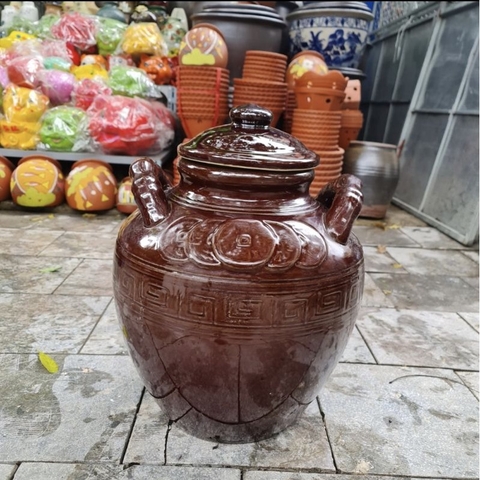 Chum sành ⚡️BAO BỂ VỠ⚡️Bát Tràng to ngâm rượu 30L ⚡️