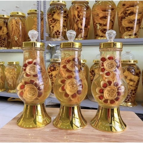 bình ngâm rượu sâm thủy tinh CAO CẤP PHÚ HÒA 2,25 lít