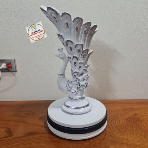 Bình Hoa Con Công, Lọ Hoa Chất Liệu Nhựa Composite Bình Cắm Lông Công, Hoa Lụa Trang Trí Phong Khách⚡️BAO BỂ VỠ⚡️ Mã 125