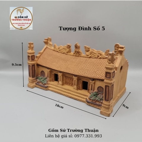 Đình làng bắc bộ phụ kiện trang trí hòn non bộ, hồ cá, bể cá