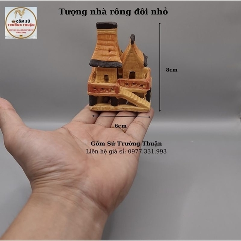 Nhà Rông Mini - Phụ kiện trang trí tiểu cảnh hồ cá, bể cá, hòn non bộ, sân vườn