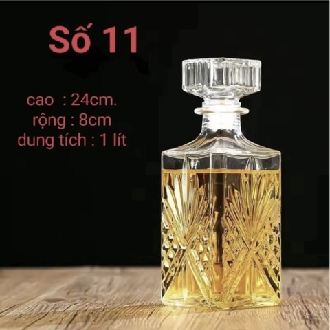 BÌNH ĐỰNG RƯỢU THỦY TINH ĐỂ BÀN SIÊU SANG