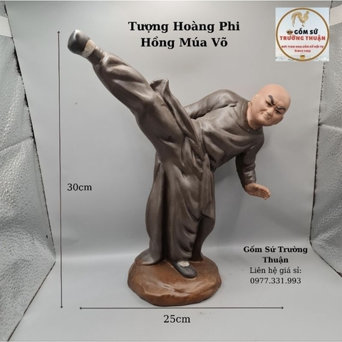 Tượng Bonsai Hoàng phi hồng màu nâu đen gốm Bát tràng 1 size CT-16 ⚡️BAO SHIP, BAO BỂ VỠ⚡️