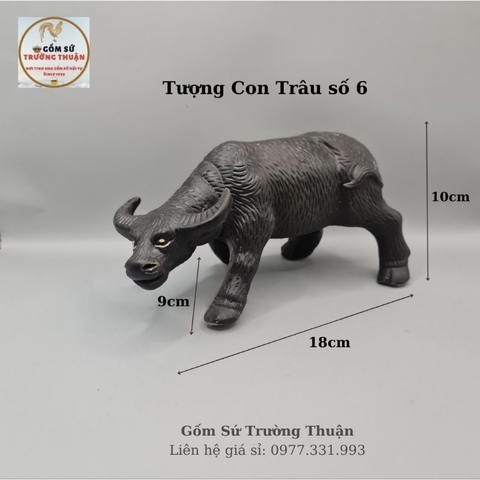 Tượng Con Trâu TO Trang Tri Tiểu Cảnh Hòn Nam Bộ