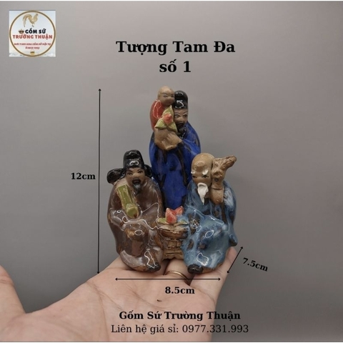 Ba ông phúc lộc thọ - Phụ kiện trang trí tiểu cảnh hồ cá, bể cá, hòn non bộ, sân vườn