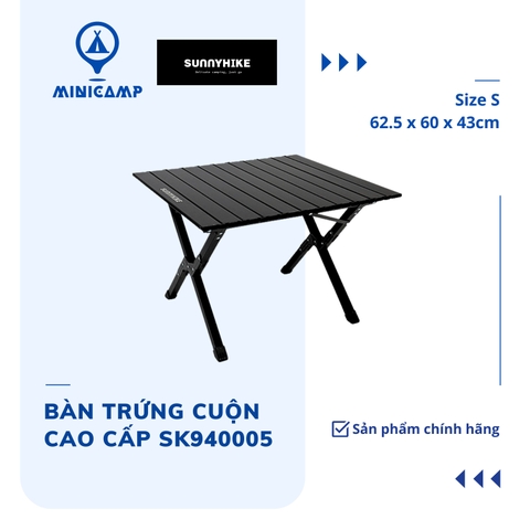 Bàn trứng cuộn hợp kim nhôm hai lớp, màu đen cao cấp SK940005-S (SUNNYHIKE) | size S