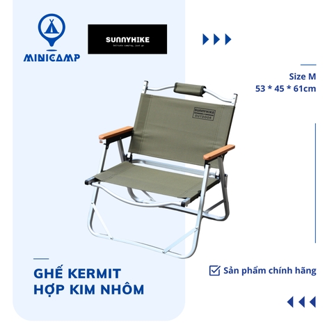 Ghế Kermit hợp kim nhôm cao cấp dã ngoại, camping, quán cà phê SK940001-M (SUNNYHIKE) | size M