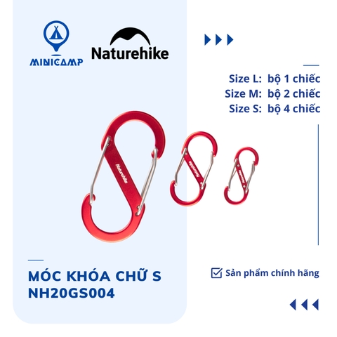 Móc khóa chữ S hợp kim nhôm NH20GS004 (NATUREHIKE)