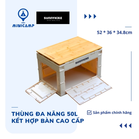 Thùng đựng đa năng 50L kết hợp bàn cắm trại cao cấp SK940008 (SUNNYHIKE)