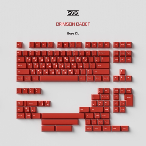 [GB] Bộ keycap SWG Crimson Cadet (Cherry profile / ABS Double-shot)