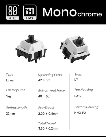 80Retros x HMX Mono switch