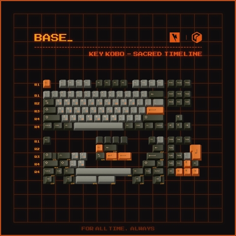 Bộ keycap KeyKobo Sacred Timeline (Cherry profile / ABS Triple-shot)