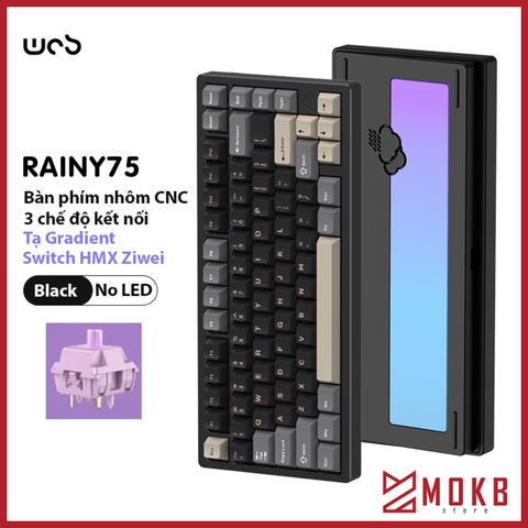 Rainy75 - Bàn phím cơ nhôm 3 mode