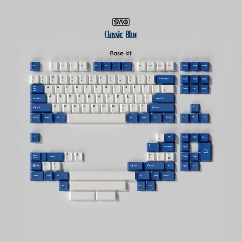 [Pre-order] Bộ keycap SWG Classic Blue (Cherry profile / ABS Double-shot)