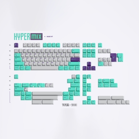 [GB] Bộ keycap SWG Hypermix keycap set (Cherry profile / ABS Double-shot)