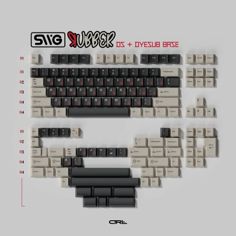 [Pre-order] Bộ keycap SWG Rubber (Cherry profile / ABS Double-shot)