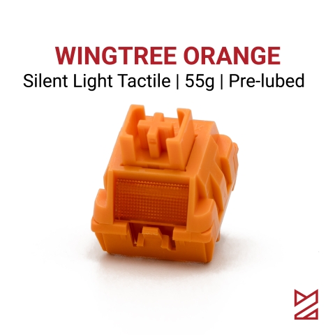 Công tắc bàn phím cơ WINGTREE Orange Silent Light Tactile
