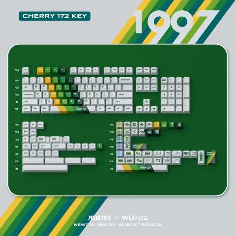 NEWTOY x WUkds 1997 Keycaps (Cherry / PBT Dyesub / 172 nút)