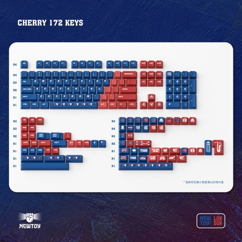 NEWTOY x WUkds London Keycaps (Cherry / PBT Dyesub / 172 nút)