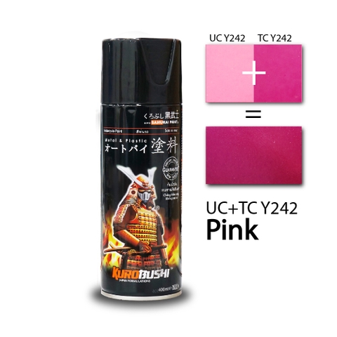 Sơn xịt Samurai Kurobushi - MÀU HỒNG Suzuki UC+ TCY242 (400ml)