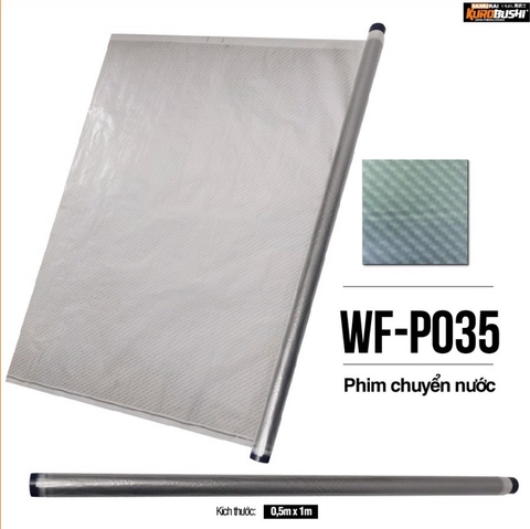 Film chuyển nước Samurai Kurobushi - CARBON BẠC WFP035 (0.5x1m)