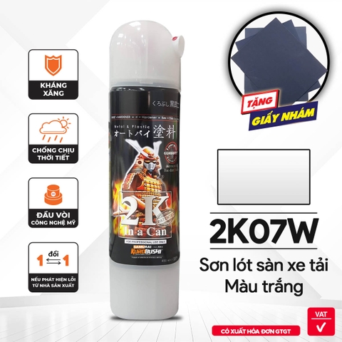 Sơn xịt Samurai Kurobushi - SƠN MÀU TRẮNG SẦN 2K07W