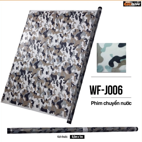 Film chuyển nước Samurai Kurobushi - VÂN CAMO WFJ006 (0.5x1m)