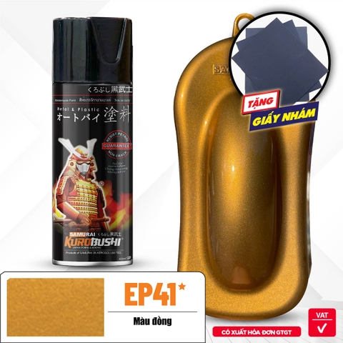 Sơn xịt Samurai Kurobushi - MÀU ĐỒNG EP41 (400ml)