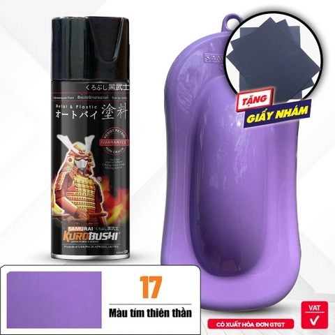 Sơn xịt Samurai Kurobushi - MÀU TÍM THIÊN THẦN 17 (400ml)