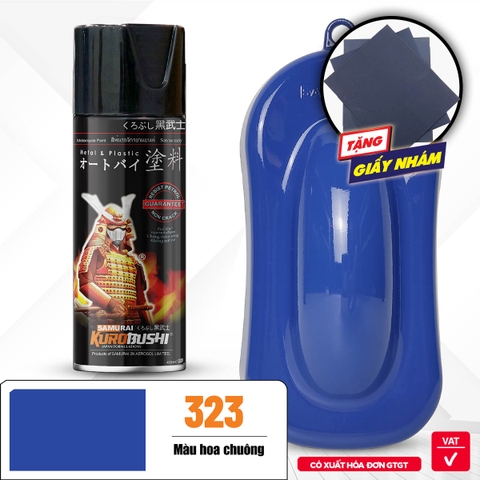 Sơn xịt Samurai Kurobushi - MÀU HOA CHUÔNG 323 (400ml)