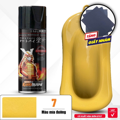 Sơn xịt Samurai Kurobushi - MÀU MÍA ĐƯỜNG 7 (400ml)