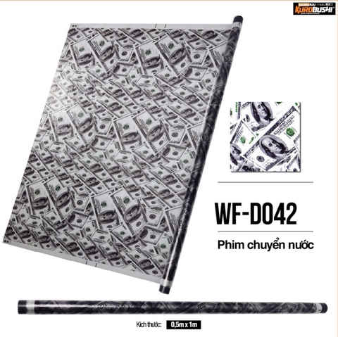 Film chuyển nước Samurai Kurobushi - ĐÔ LA MỸ WFD042 (0.5x1m)