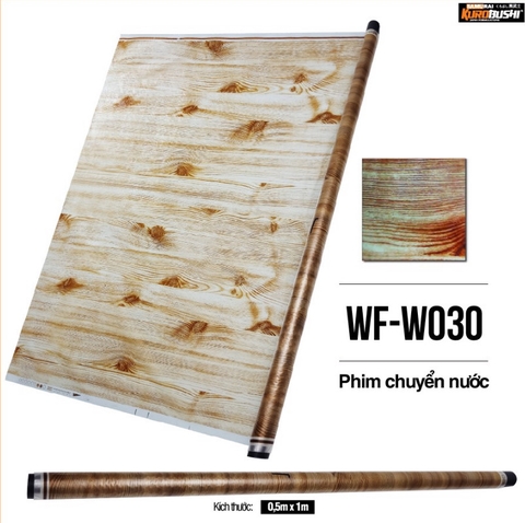 Film chuyển nước Samurai Kurobushi - VÂN GỖ WFW030 (0.5x1m)
